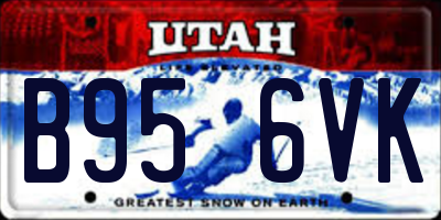 UT license plate B956VK