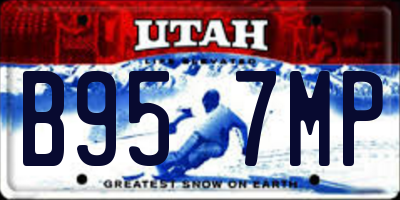 UT license plate B957MP