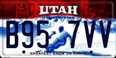 UT license plate B957VV