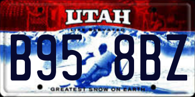 UT license plate B958BZ