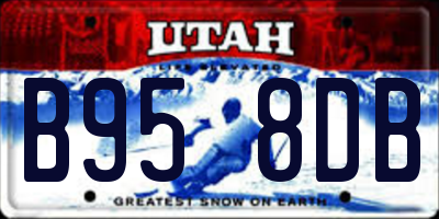 UT license plate B958DB