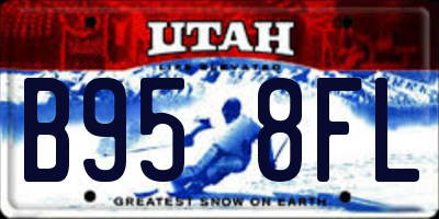 UT license plate B958FL