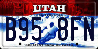 UT license plate B958FN