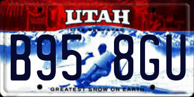 UT license plate B958GU