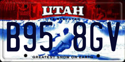 UT license plate B958GV