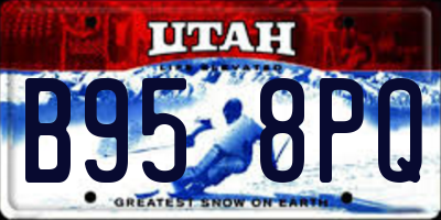 UT license plate B958PQ