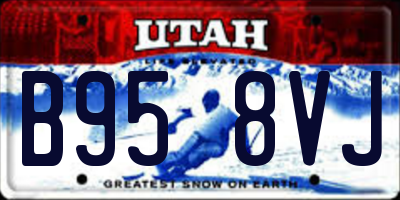 UT license plate B958VJ