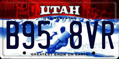 UT license plate B958VR