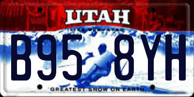 UT license plate B958YH