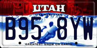 UT license plate B958YW