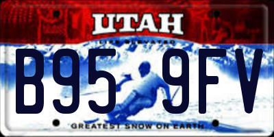 UT license plate B959FV