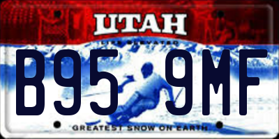 UT license plate B959MF