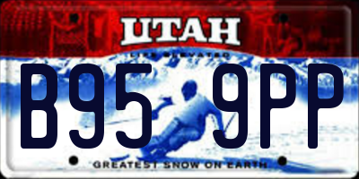 UT license plate B959PP