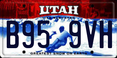 UT license plate B959VH