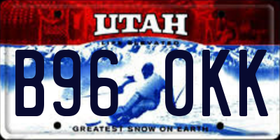 UT license plate B960KK