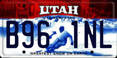UT license plate B961NL