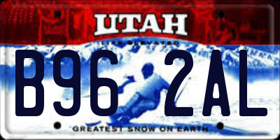 UT license plate B962AL