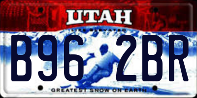 UT license plate B962BR