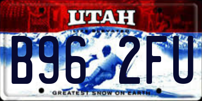 UT license plate B962FU