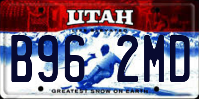 UT license plate B962MD