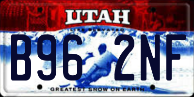 UT license plate B962NF