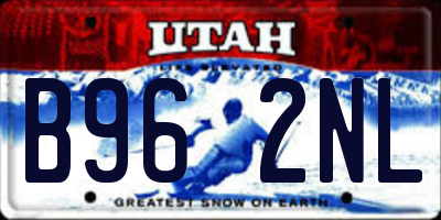 UT license plate B962NL