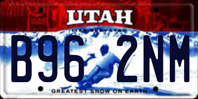 UT license plate B962NM