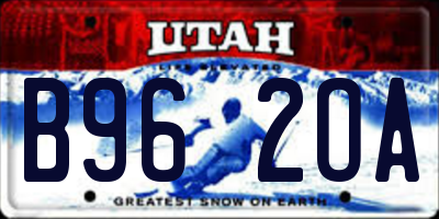 UT license plate B962OA