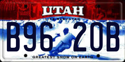 UT license plate B962OB