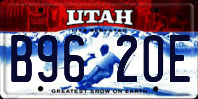 UT license plate B962OE