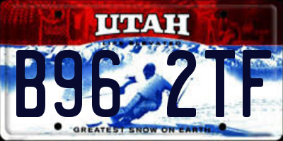 UT license plate B962TF