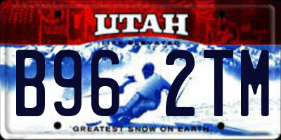 UT license plate B962TM