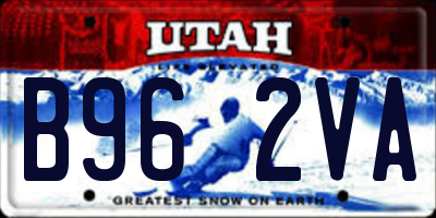 UT license plate B962VA