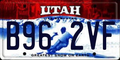 UT license plate B962VF