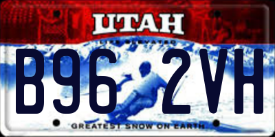 UT license plate B962VH