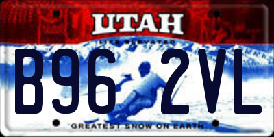 UT license plate B962VL