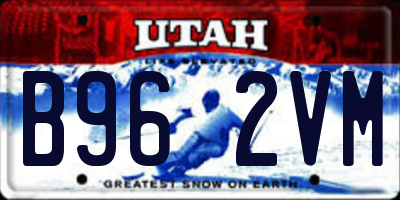 UT license plate B962VM