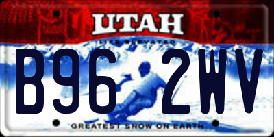 UT license plate B962WV