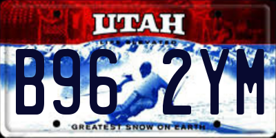 UT license plate B962YM