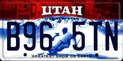 UT license plate B965TN