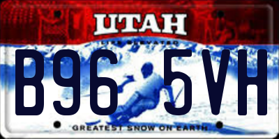 UT license plate B965VH
