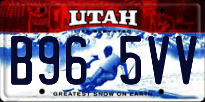UT license plate B965VV