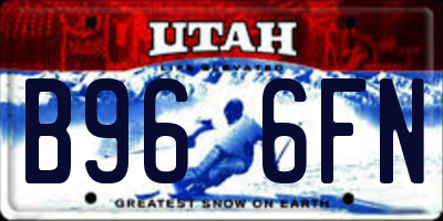 UT license plate B966FN