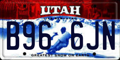 UT license plate B966JN