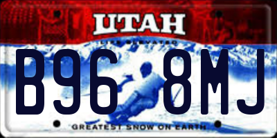 UT license plate B968MJ