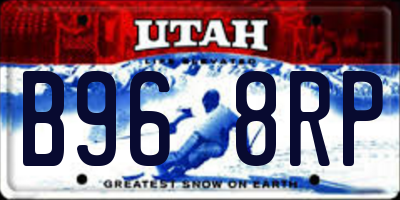 UT license plate B968RP