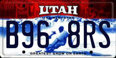 UT license plate B968RS