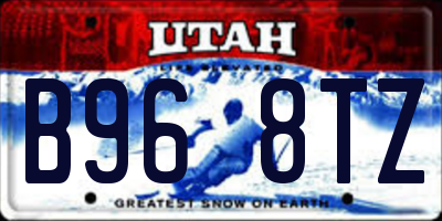 UT license plate B968TZ