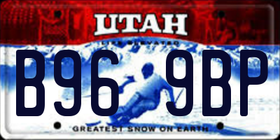 UT license plate B969BP