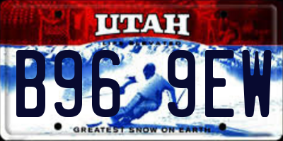 UT license plate B969EW